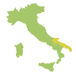Italien mit Apulien Apulien in Italien